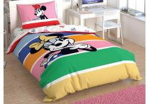 Постільна білизна ранфорс TAC - Disney Minnie Mouse Rainbow (Turkey), підлітковий